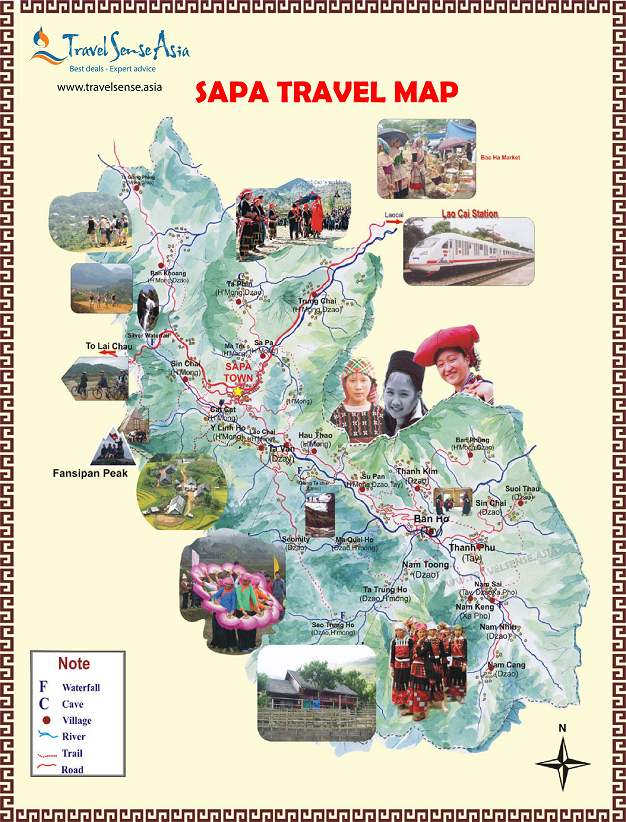 Sapa travel map